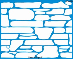 Tuğla-Derz Duvar Deseni - Stencil Şablon - StencilSepeti