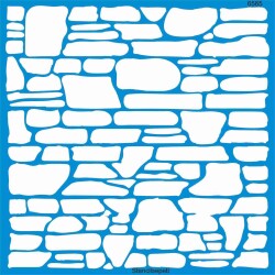 Tuğla Deseni - Stencil Boyama Şablonu - StencilSepeti