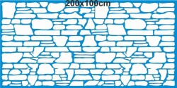 Tuğla Deseni - Stencil Boyama Şablonu - 2