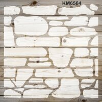 Tuğla Deseni - Stencil Boyama Şablonu - 2