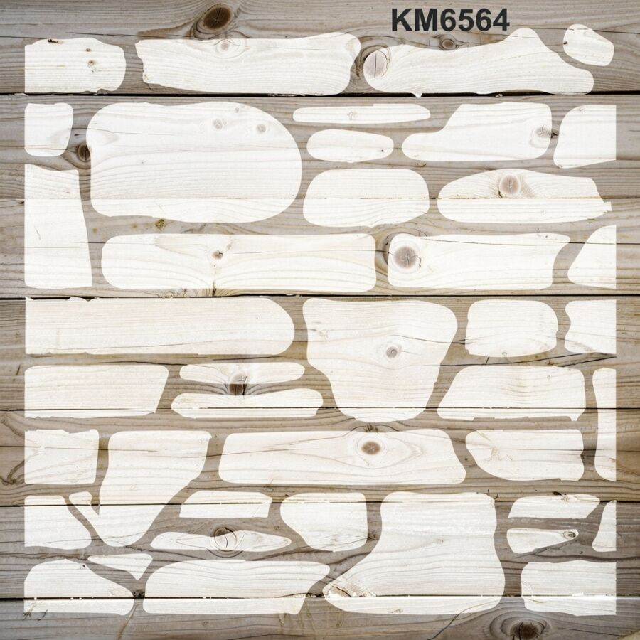 Tuğla Deseni - Stencil Boyama Şablonu - 2