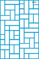 Tuğla Deseni - Stencil Boyama Şablonu - StencilSepeti