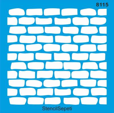 Tuğla Deseni - Stencil Şablon - 1