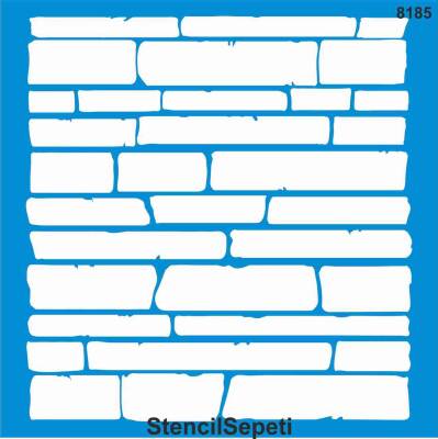 Tuğla Deseni - Stencil Şablon - 1