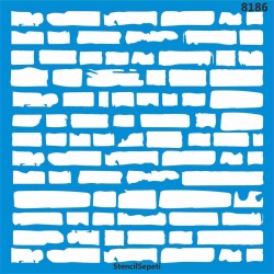 Tuğla Deseni - Stencil Şablon - StencilSepeti