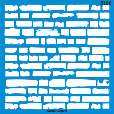 Tuğla Deseni - Stencil Şablon - 1