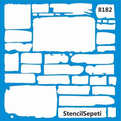Tuğla Deseni - Stencil Şablon - 1