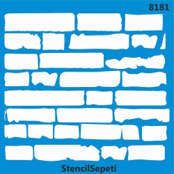 Tuğla Deseni - Stencil Şablon - StencilSepeti