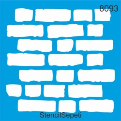 Tuğla Deseni - Stencil Şablon - StencilSepeti
