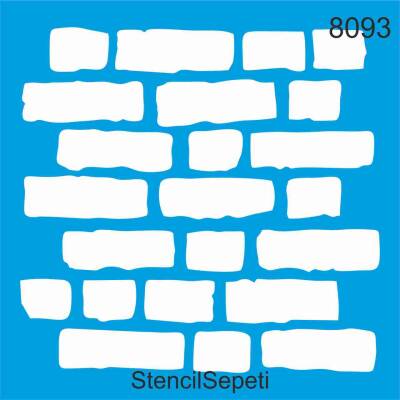 Tuğla Deseni - Stencil Şablon - 1