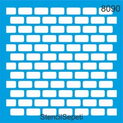 Tuğla Deseni - Stencil Şablon - StencilSepeti