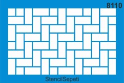Tuğla Deseni - Stencil Şablon - StencilSepeti