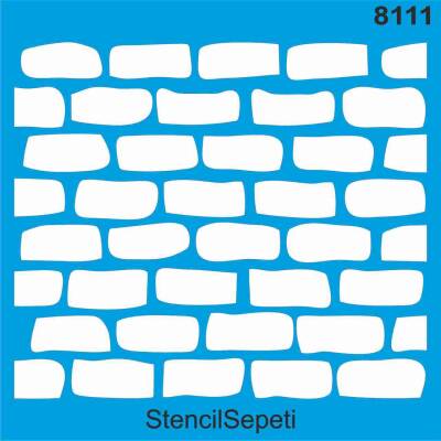 Tuğla Deseni - Stencil Şablon - 1