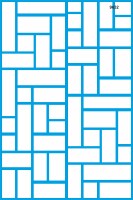 Tuğla Deseni - Stencil Boyama Şablonu - StencilSepeti