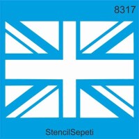 Union Jack - İngiliz Bayrağı - StencilSepeti