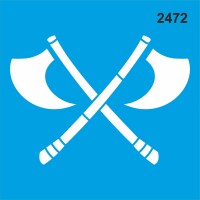 Viking Baltaları - Stencil Boyama Şablonu - StencilSepeti