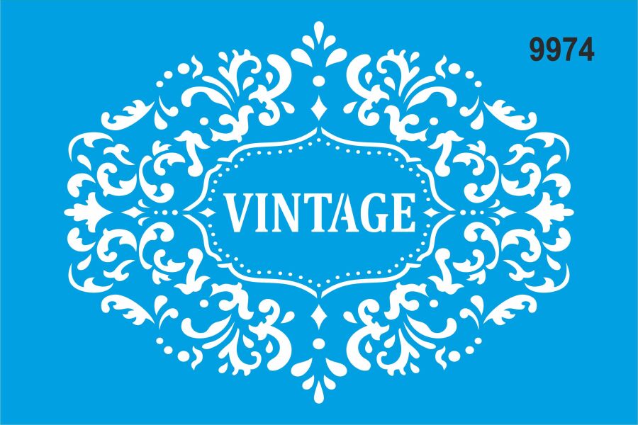Vintage Deseni - Stencil Sepeti - 1