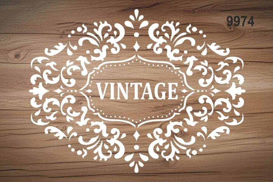 Vintage Deseni - Stencil Sepeti - 2