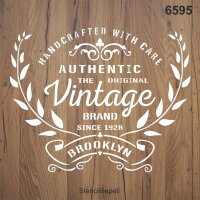 Vintage Deseni Stencil - Boyama Şablonu - 2