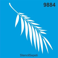 Yaprak - Desen - Stencil Boyama Şablonu - StencilSepeti