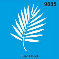 Yaprak - Deseni - Stencil Boyama Şablonu - StencilSepeti