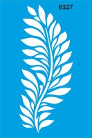 Yaprak Deseni Stencil Boyama Şablonu - StencilSepeti