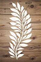 Yaprak Deseni Stencil Boyama Şablonu - 2