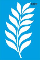 Yaprak Deseni Stencil Boyama Şablonu - 1