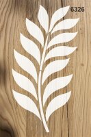 Yaprak Deseni Stencil Boyama Şablonu - 2