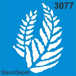 Yaprak Deseni - Stencil Şablon - StencilSepeti