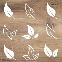 Yapraklar - Stencil Boyama Şablonu - 2