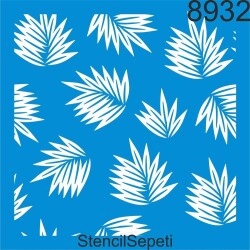 Yapraklı Desen - StencilSepeti