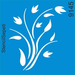 Yapraklı Desen - StencilSepeti