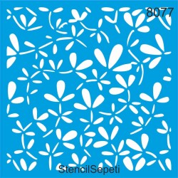 Yapraklı Desen - StencilSepeti