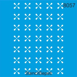 Yapraklı Desen - StencilSepeti