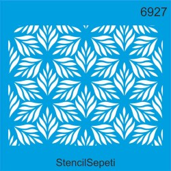 Yapraklı Desen - StencilSepeti