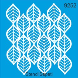 Yapraklı Desen - StencilSepeti