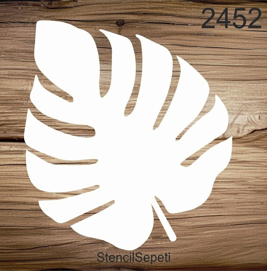 Yapraklı Desen - Stencil Boyama Şablonu - 2