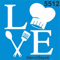 Yemek Aşkı - StencilSepeti