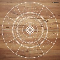 Yıldız Haritası Stencil Boyama Şablonu - 2