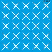 Yıldızlı Geometrik - Stencil Boyama Şablonu - 1