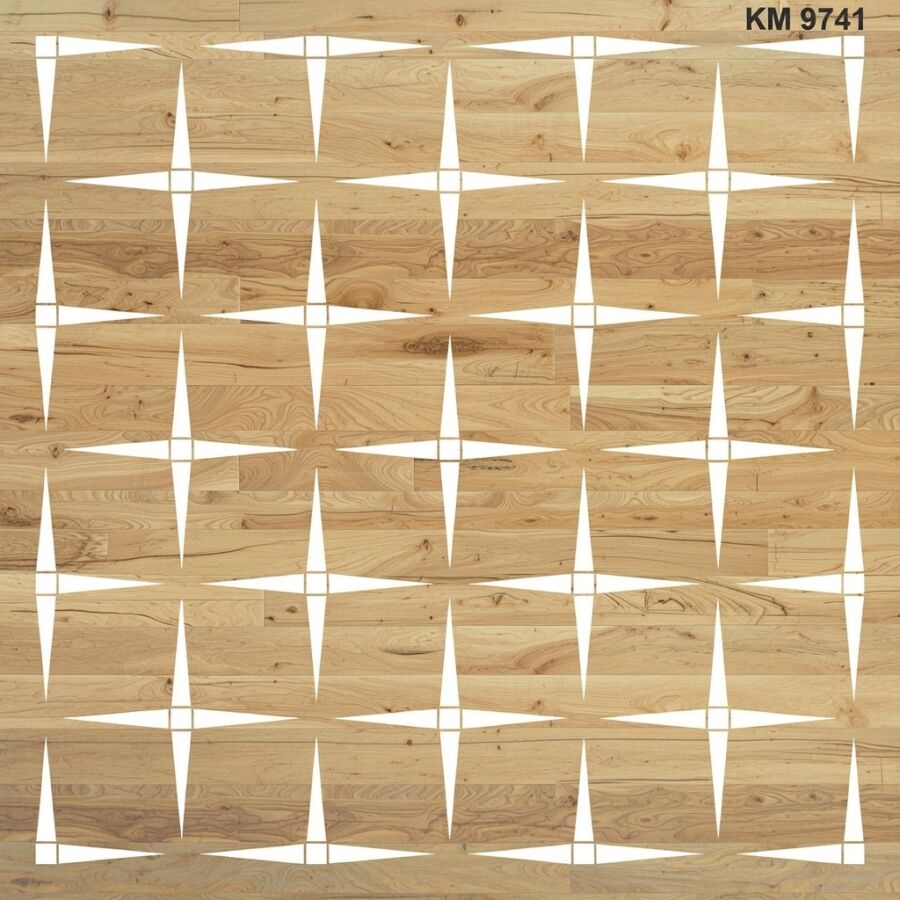 Yıldızlı Geometrik - Stencil Boyama Şablonu - 2