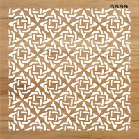 Yıldızlı Hasır Deseni - Stencil Boyama Şablonu - 2