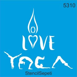 Yoga Aşkı - StencilSepeti