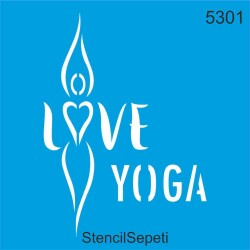Yoga Aşkı - StencilSepeti