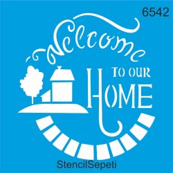Yuvamıza Hoşgeldiniz - StencilSepeti