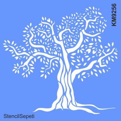 Zeytin Ağacı - Stencil Boyama Şablonu - 1